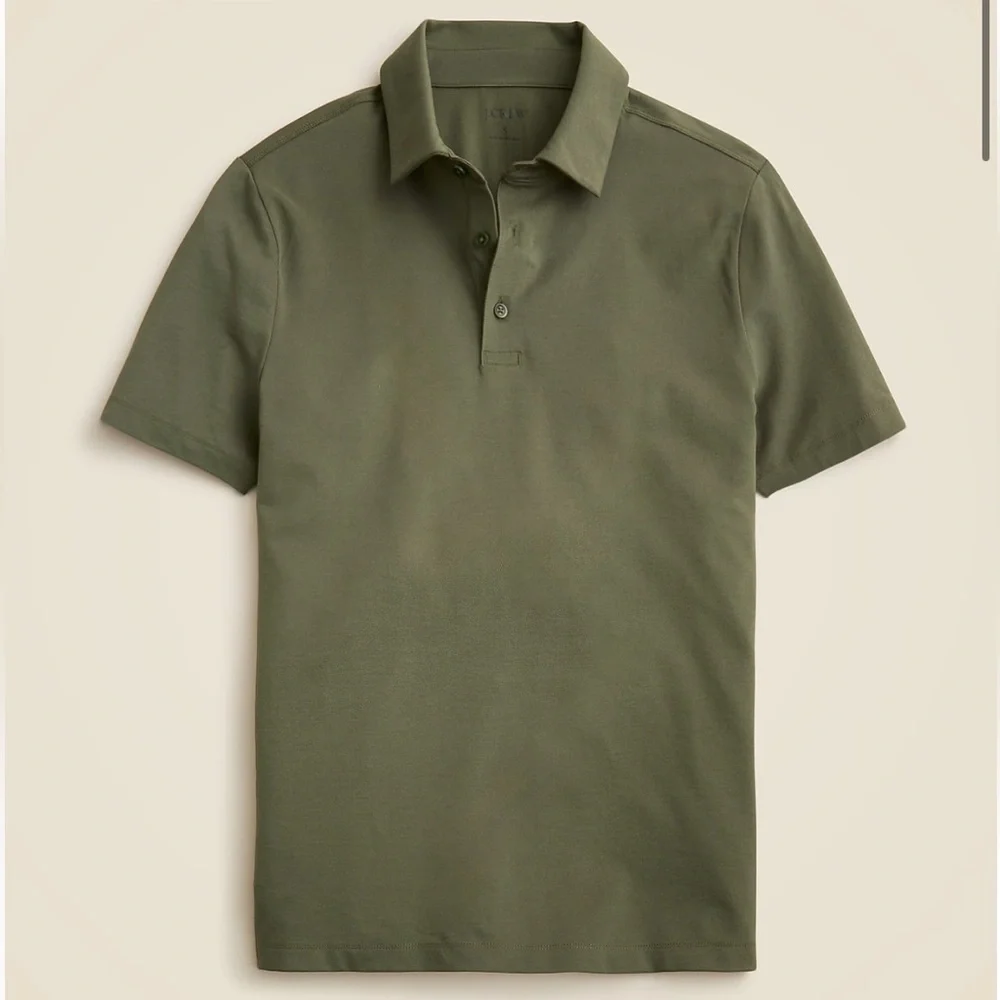 J crew cool cypress Performance piqué polo shirt